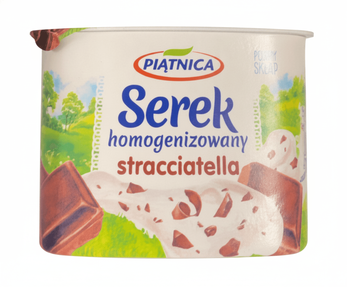 Stracciatella cheese dessert